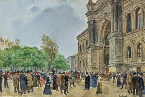 The opening day of the Salon by Jean Beraud